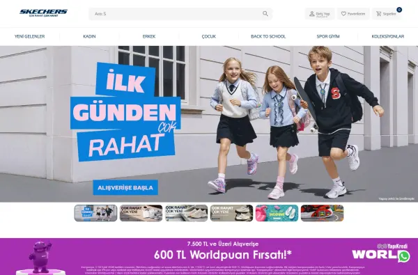 skechers.com.tr masaüstü ekran görüntüsü