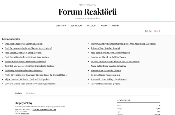 forumreaktoru.com.tr masaüstü ekran görüntüsü