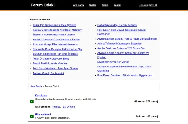 forumodakli.com.tr ekran görüntüsü
