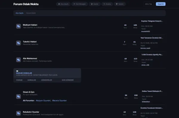 forumodaknokta.com.tr masaüstü ekran görüntüsü