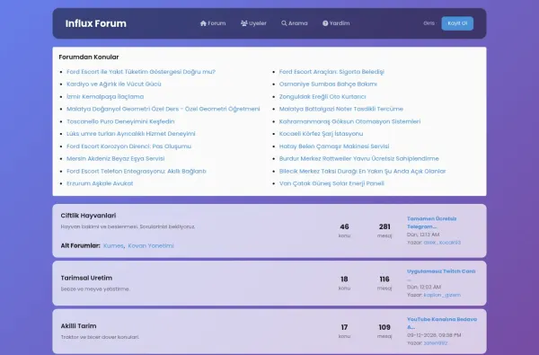 influxforum.com.tr ekran görüntüsü