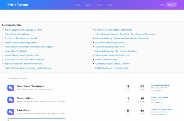 kritikforum.com.tr ekran görüntüsü