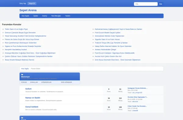 sepetarena.com.tr masaüstü ekran görüntüsü
