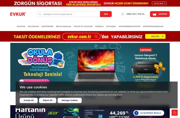evkur.com.tr masaüstü ekran görüntüsü