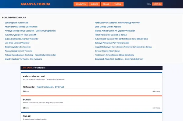 amasyaforum.com.tr ekran görüntüsü