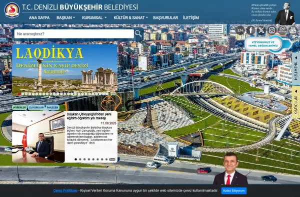 denizli.bel.tr masaüstü ekran görüntüsü