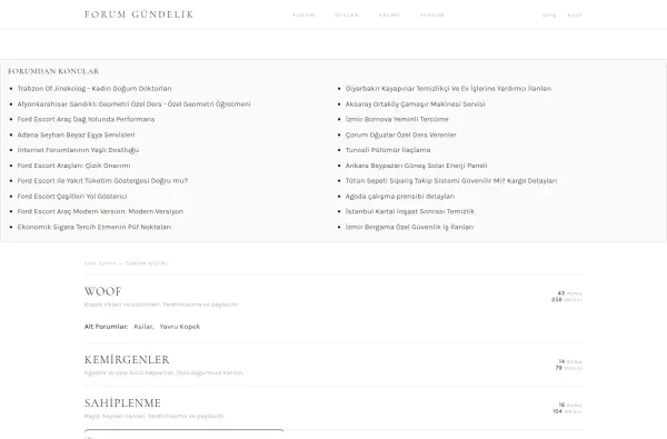 forumgundelik.com.tr masaüstü ekran görüntüsü