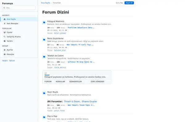 forumya.com.tr masaüstü ekran görüntüsü