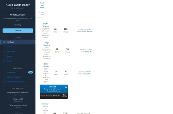 kuklayapimhaber.com.tr ekran görüntüsü
