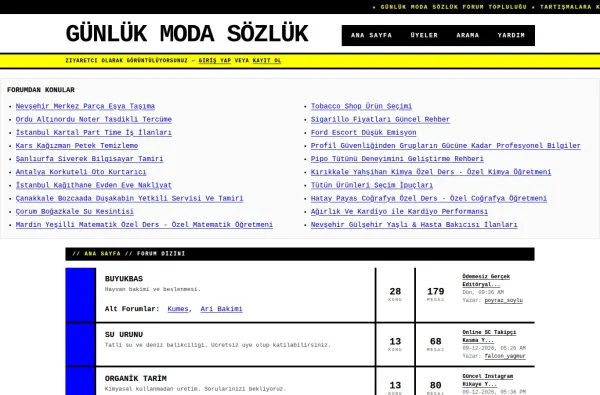 gunlukmodasozluk.com.tr ekran görüntüsü