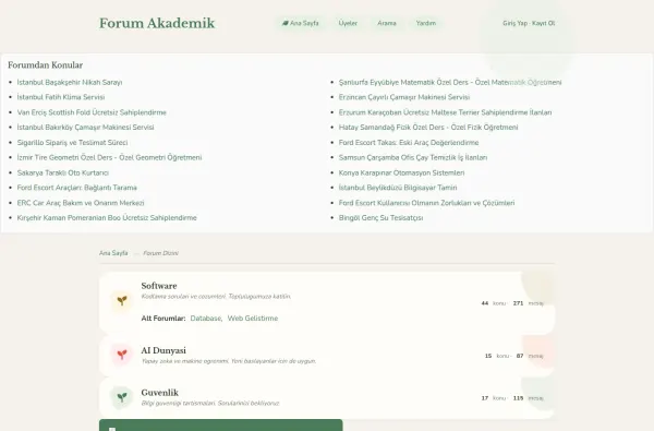 forumakademik.com.tr masaüstü ekran görüntüsü