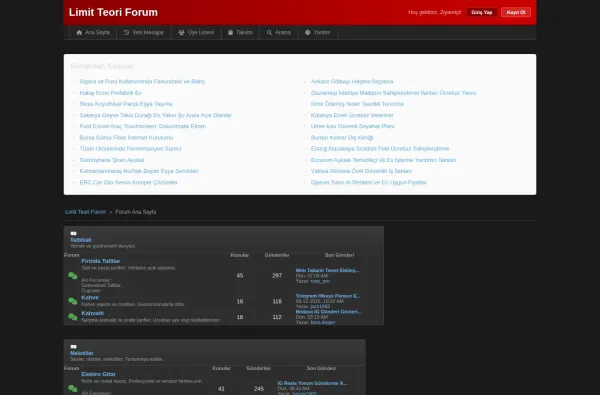 limitteoriforum.com.tr ekran görüntüsü
