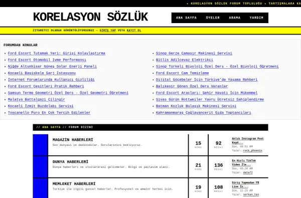 korelasyonsozluk.com.tr ekran görüntüsü