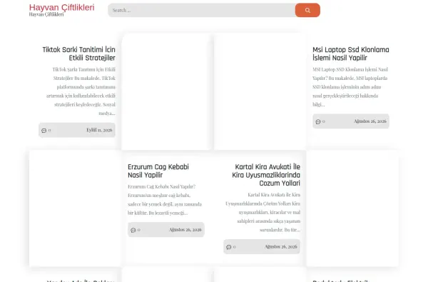 hayvanciftlikleri.com.tr ekran görüntüsü