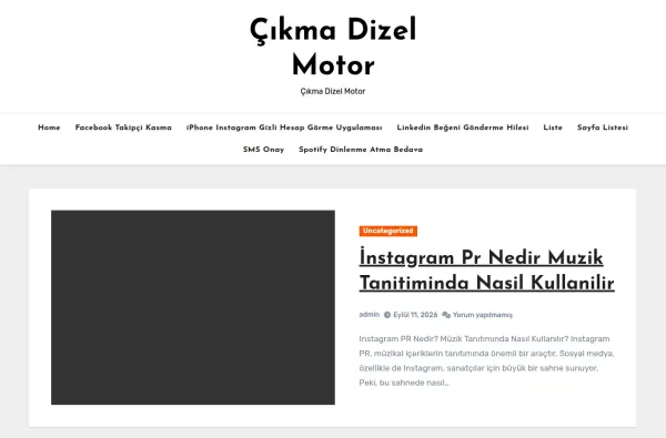 cikmadizelmotor.com.tr masaüstü ekran görüntüsü