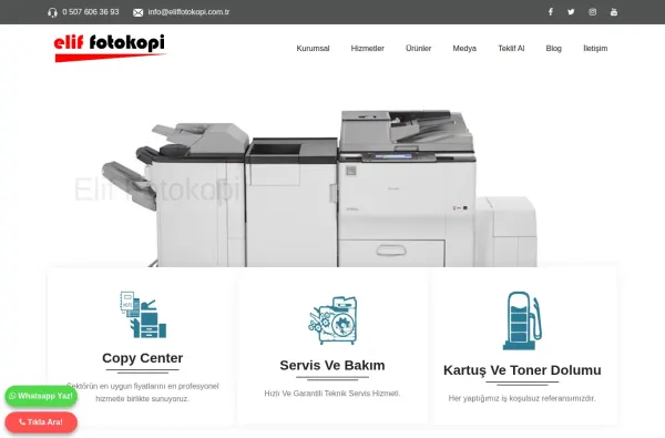 eliffotokopi.com.tr masaüstü ekran görüntüsü