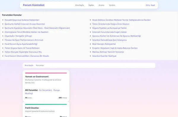 forumkontekst.com.tr masaüstü ekran görüntüsü