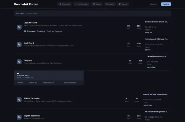 geometrikforum.com.tr masaüstü ekran görüntüsü