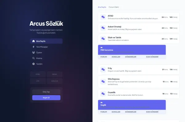 arcussozluk.com.tr ekran görüntüsü