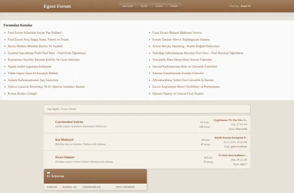 egzozforum.com.tr masaüstü ekran görüntüsü