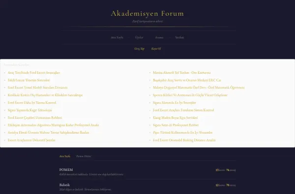 akademisyenforum.com.tr ekran görüntüsü