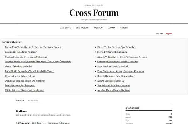 crossforum.com.tr ekran görüntüsü