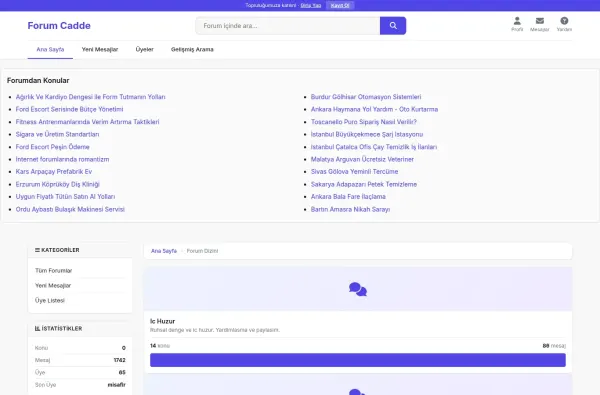 forumcadde.com.tr ekran görüntüsü