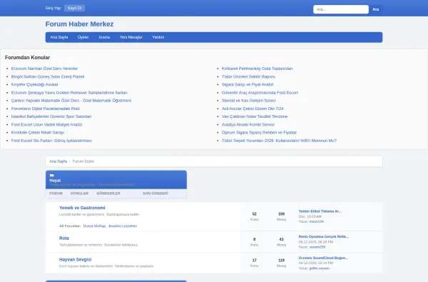 forumhabermerkez.com.tr masaüstü ekran görüntüsü