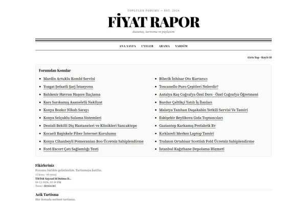 fiyatrapor.com.tr masaüstü ekran görüntüsü