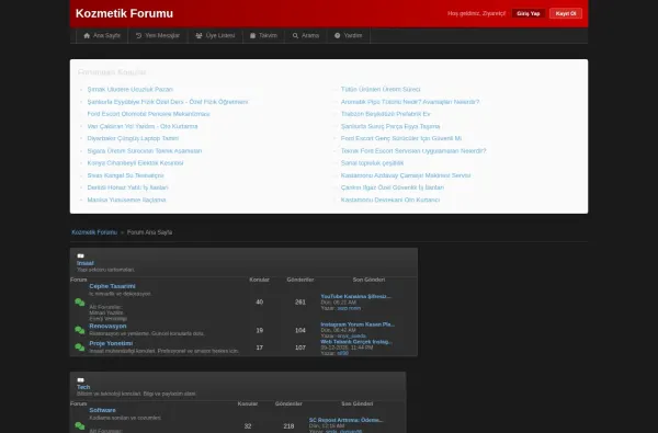 kozmetikforumu.com.tr masaüstü ekran görüntüsü