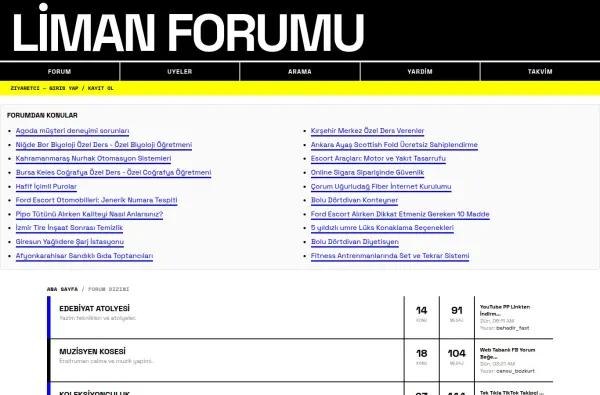limanforumu.com.tr masaüstü ekran görüntüsü
