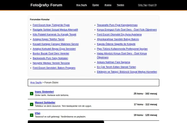 fotografciforum.com.tr ekran görüntüsü