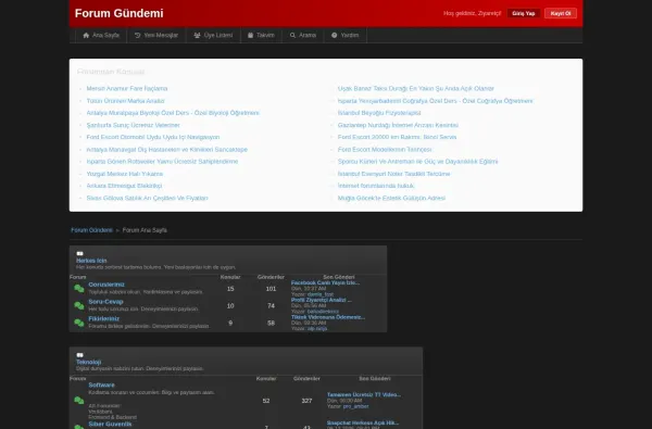 forumgundemi.com.tr masaüstü ekran görüntüsü
