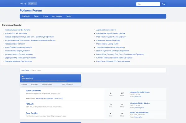 polinomforum.com.tr ekran görüntüsü