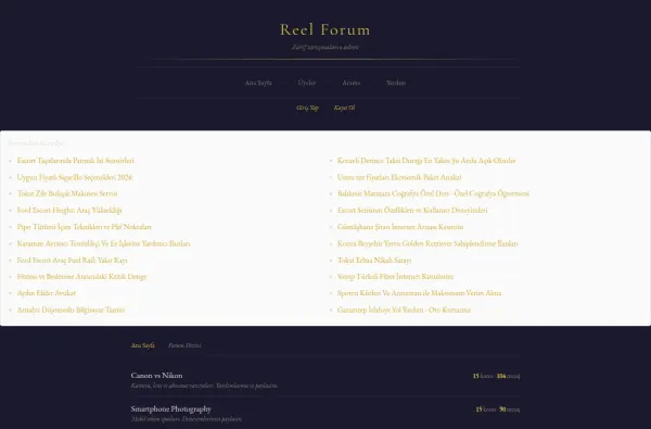 reelforum.com.tr ekran görüntüsü