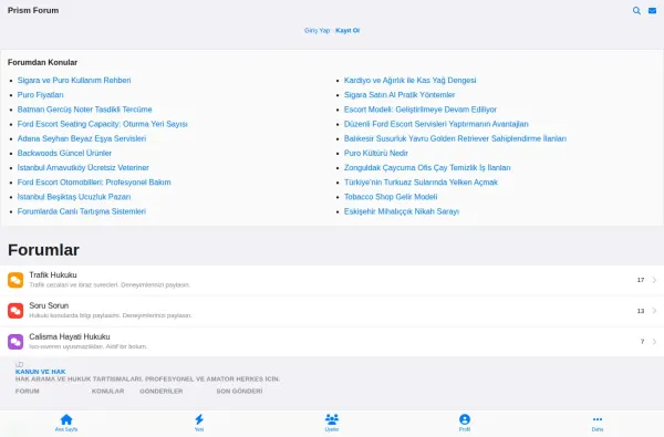 prismforum.com.tr ekran görüntüsü