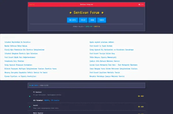 serdivanforum.com.tr ekran görüntüsü