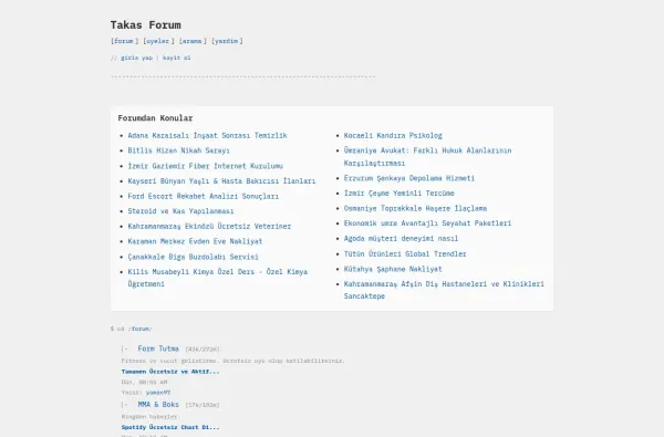 takasforum.com.tr ekran görüntüsü