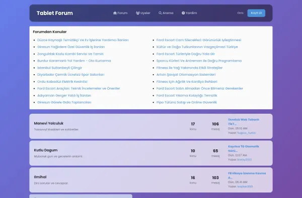 tabletforum.com.tr ekran görüntüsü