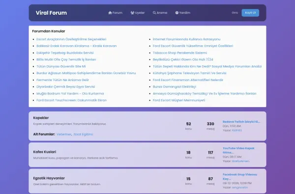 viralforum.com.tr ekran görüntüsü