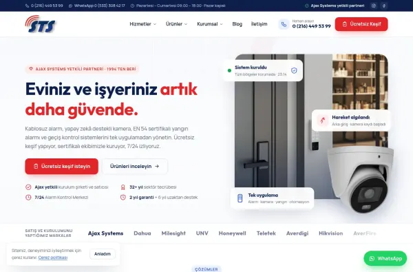 stsguvenlik.com masaüstü ekran görüntüsü