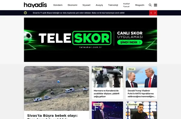 havadis.com ekran görüntüsü