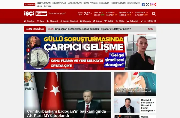 iscihaber.net ekran görüntüsü