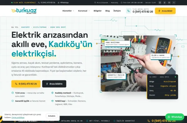 kiziltoprakelektrikci.com.tr ekran görüntüsü