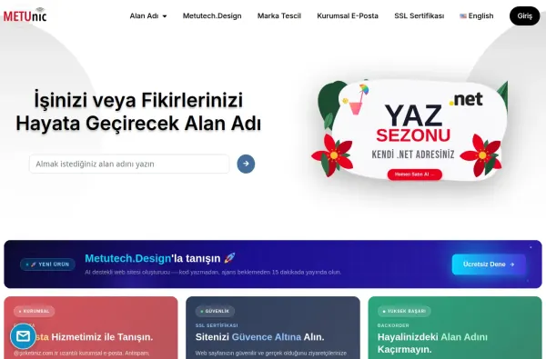 metunic.com.tr masaüstü ekran görüntüsü
