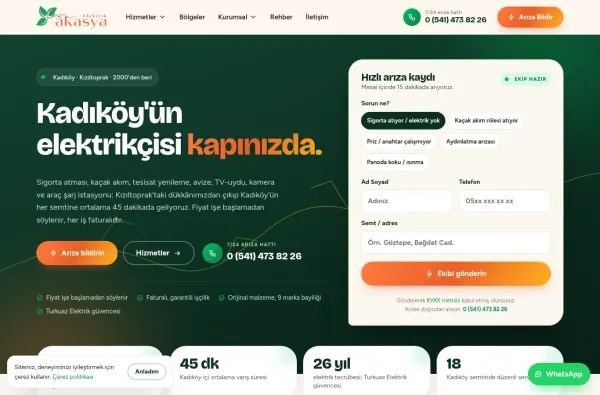 akasyaelektrik.com ekran görüntüsü