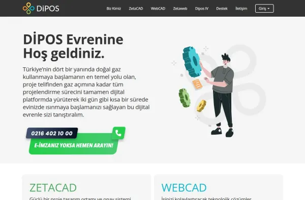 dipos.com.tr masaüstü ekran görüntüsü