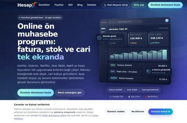 hesapx.com masaüstü ekran görüntüsü