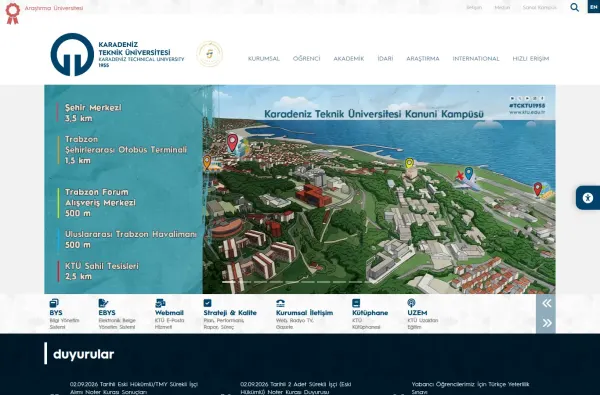 ktu.edu.tr masaüstü ekran görüntüsü