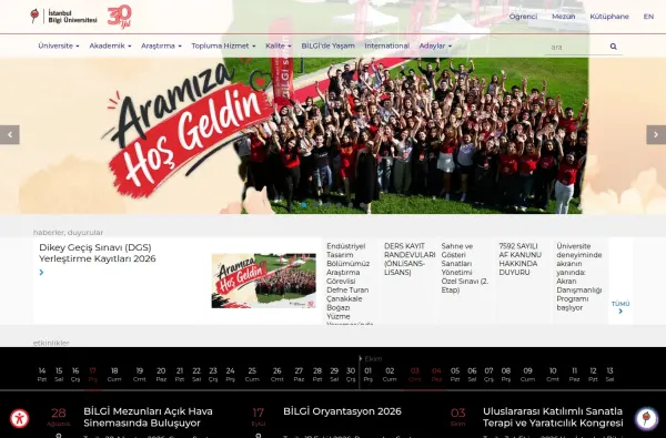 bilgi.edu.tr masaüstü ekran görüntüsü
